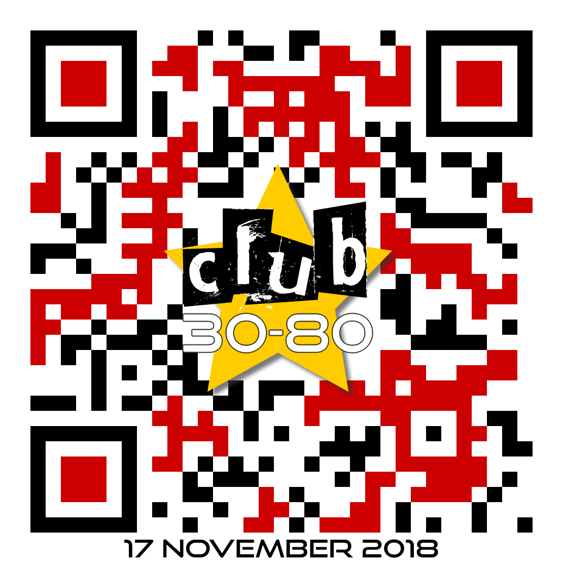 QR code for the November 2018 gig